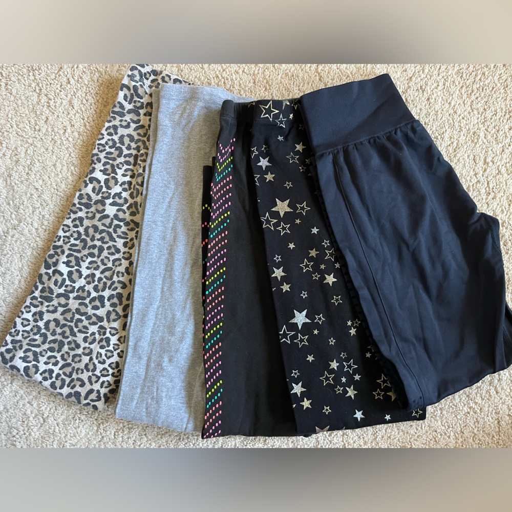 Girls leggings lot of 5 assorted XL leggings